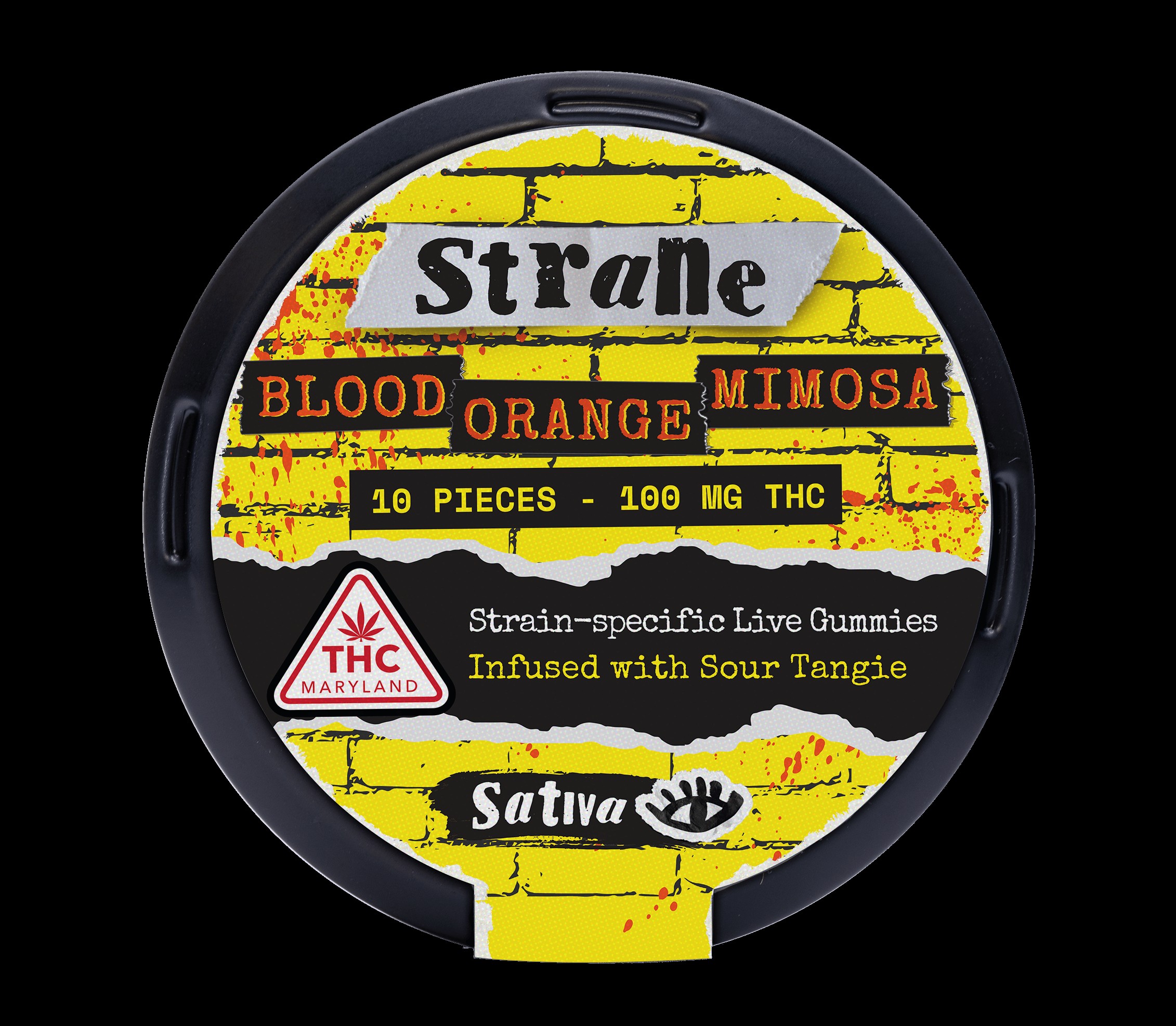 10mg Blood Orange Mimosa Live Resin Infused Gummies - 100mg
