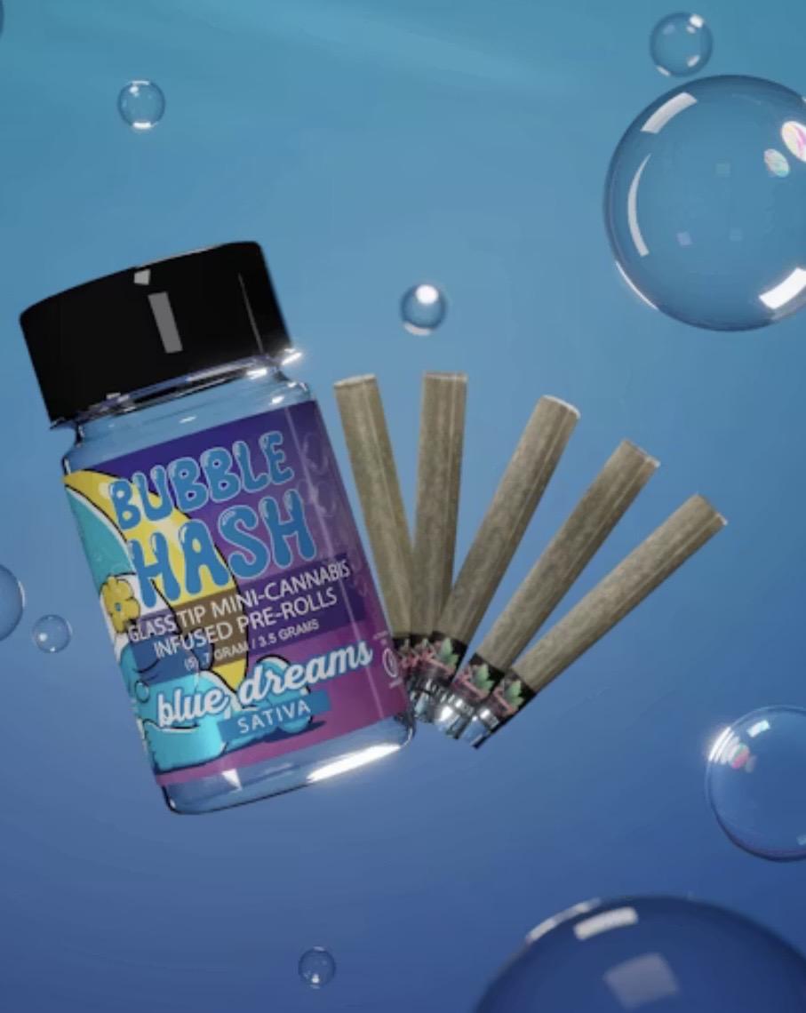 Amnesia Bubble Hash Infused Preroll 5pk Blue Dream