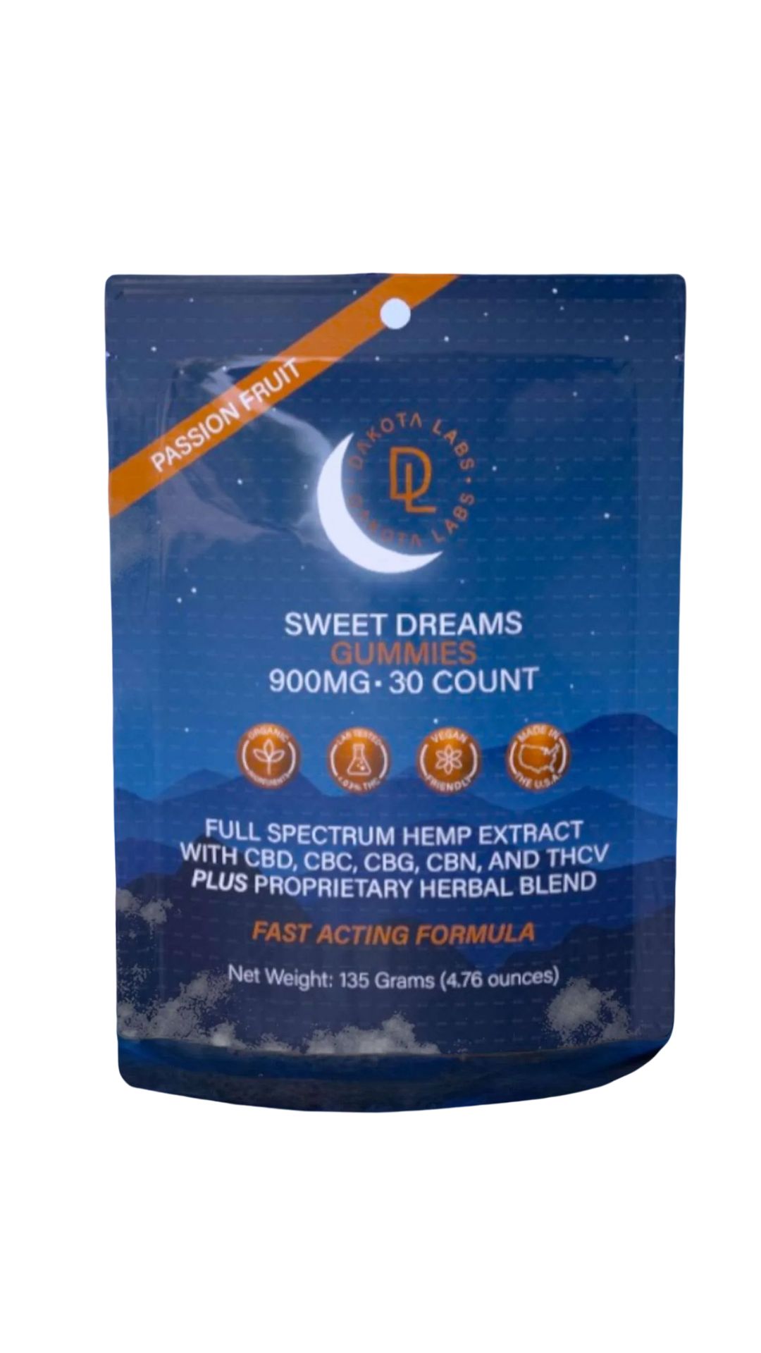 Sweet Dreams Gummies - CBD - 900 MG - Passion Fruit