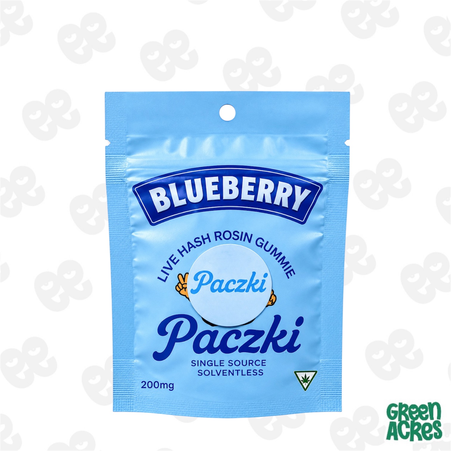 Paczki: Blueberry 200MG Live Rosin Gummy