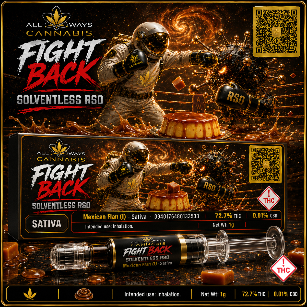 FIGHT BACK | Solventless RSO - Mexican Flan (I)