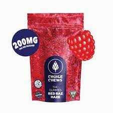 Choice: Red Raz Haze 200mg Gummies (S)