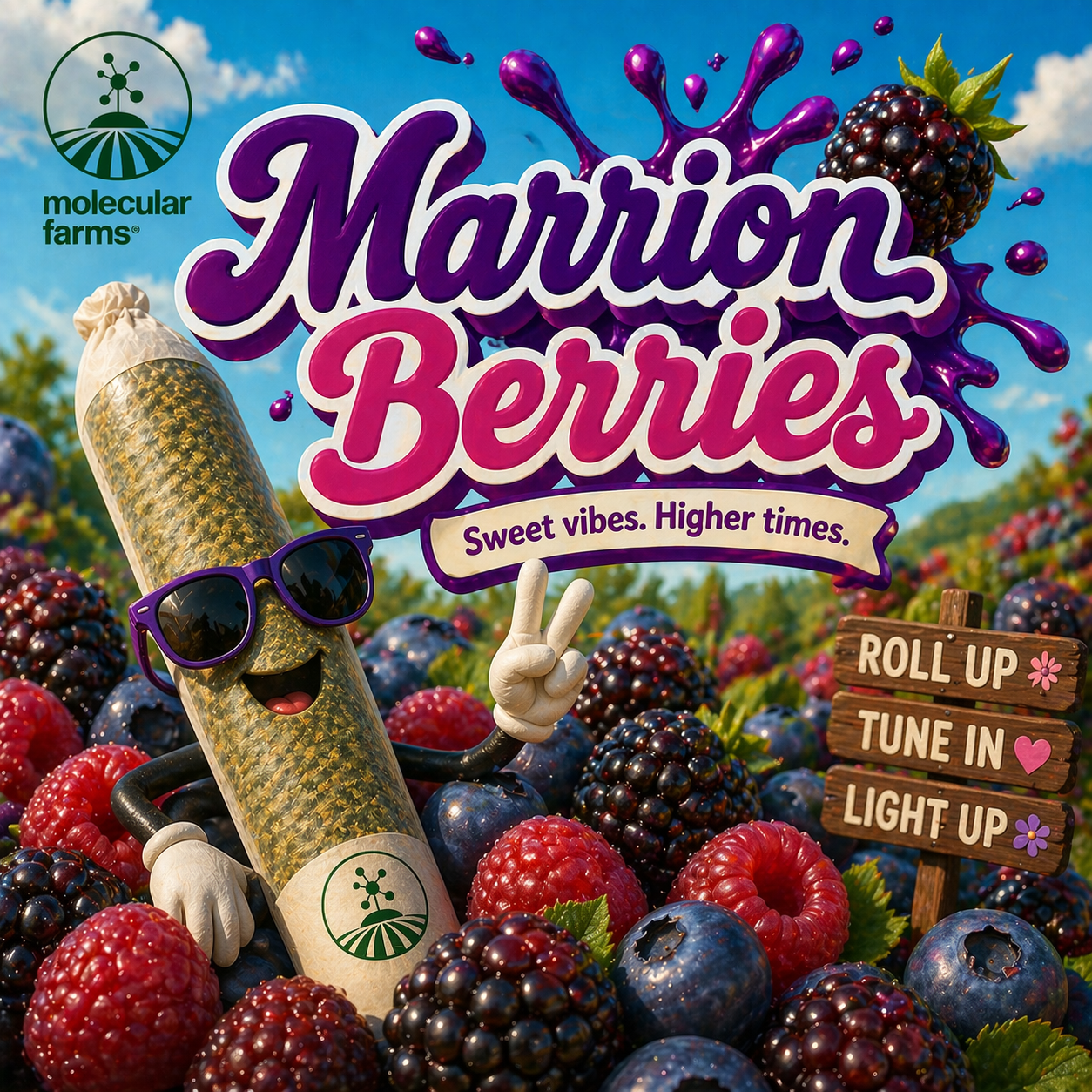 Molecular Farms I Pre Roll I Marrion Berries I .7g