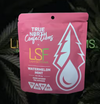 Watermelon Mint 4X50MG Rosin Infused Gummie