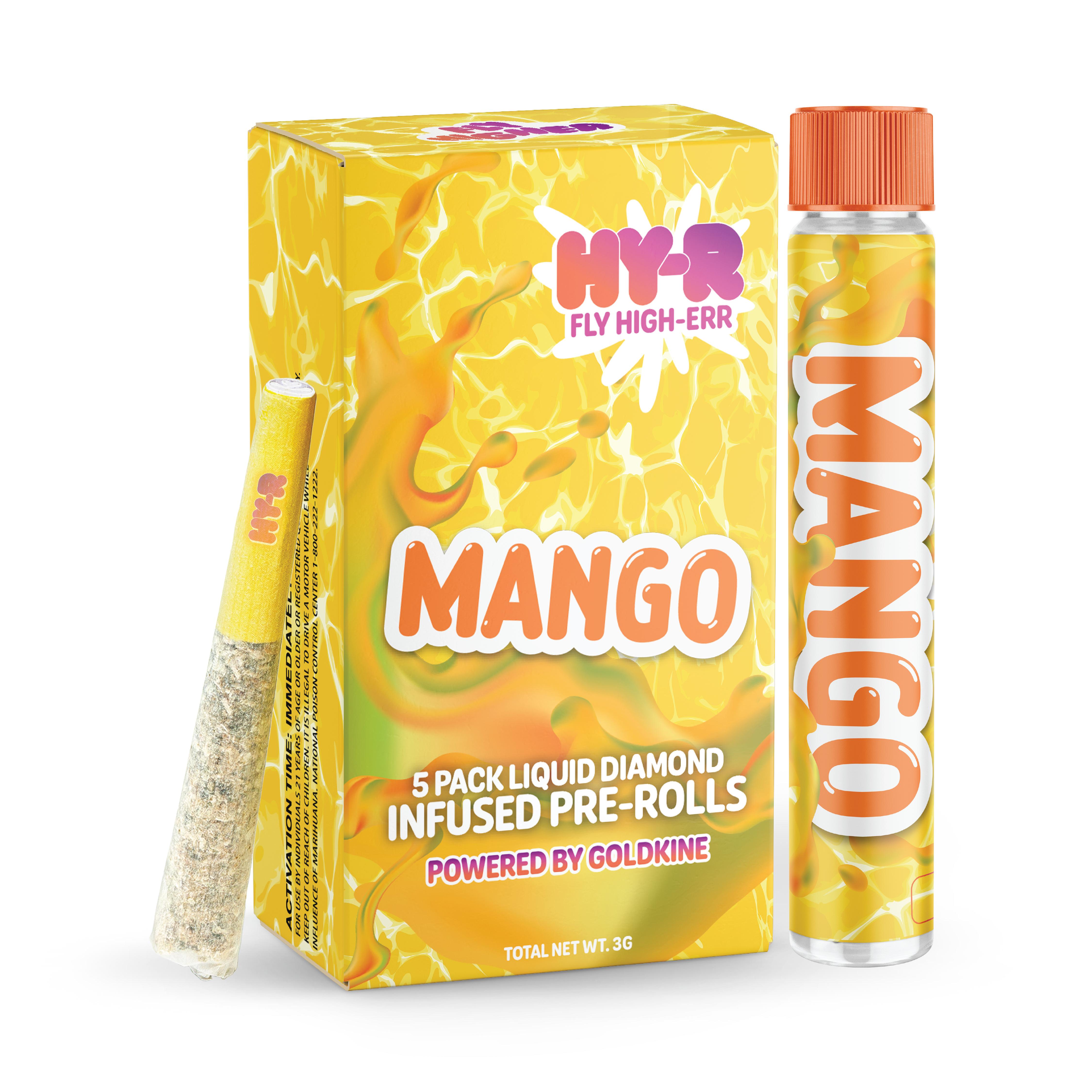 HY-R | Mango | Infused Pre-Rolls | 5-Pack