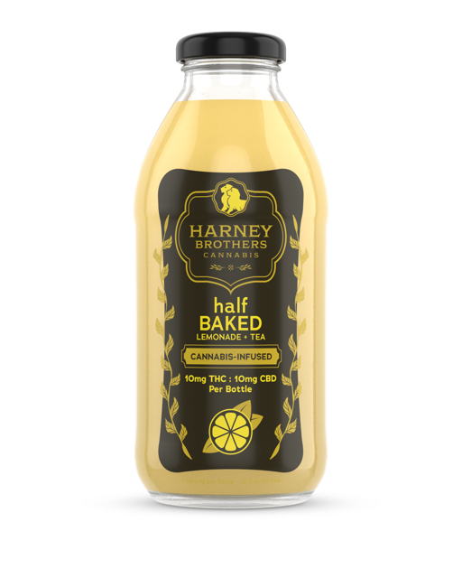Harney Brothers | Half BAKED Lemonade + Tea | 16oz Bottle 10mg