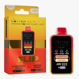 Mitten Extracts Disposable 2-In-1 Flip - Strawberry Gelato | Mango Tango