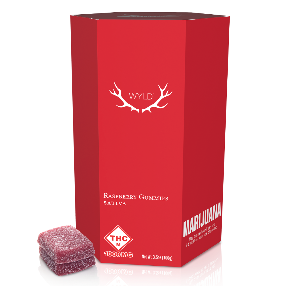 GUMMY RASPBERRY (S) [20PK] 1000MG