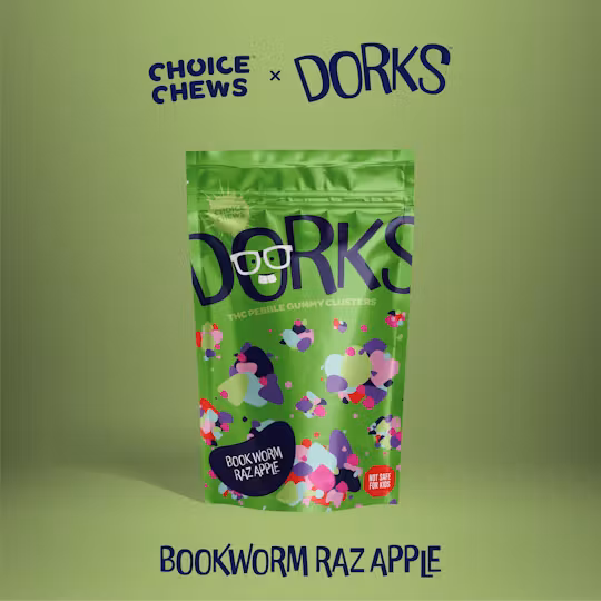 Dorks | Book Worm Raz Apple (H) | 200mg Gummies