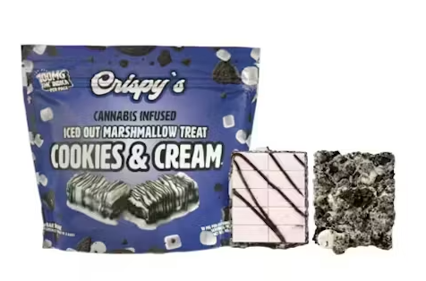 Cookies & Cream Crispy Rice Treat | 100mg