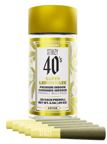 STIIIZY SUPER LEMON HAZE INFUSED PREROLL 5PK