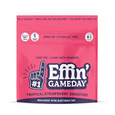 AWH Effin' Gummies Game Day - Strawberry Tropical Smoothie (4:1 THC:THCV) 100mg