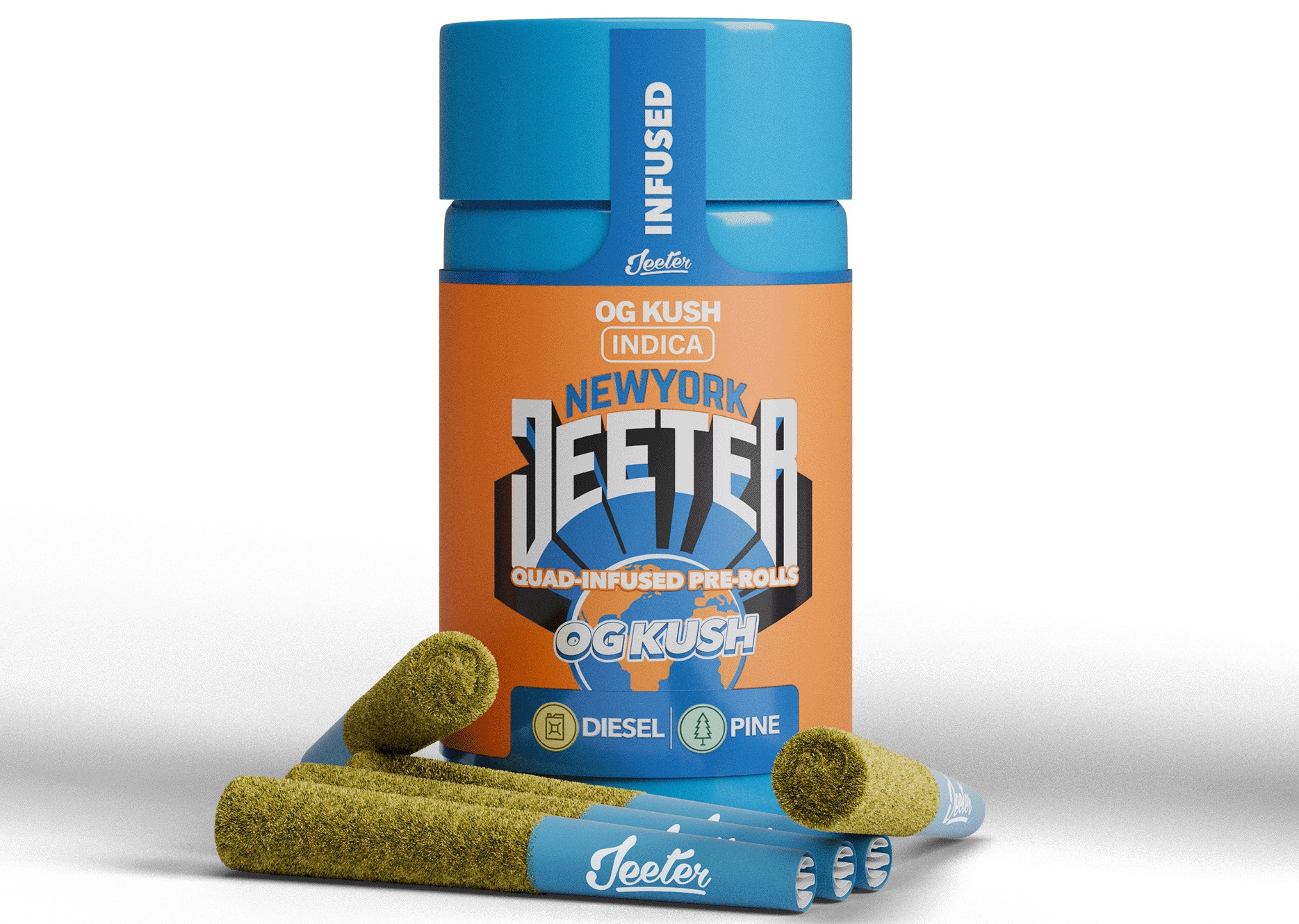 OG Kush | Baby Jeeter Infused Pre-Rolls | 5pk | 2.5g