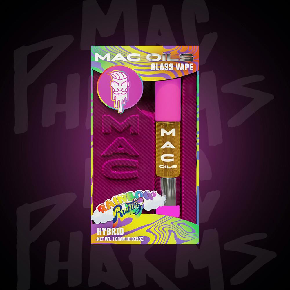 Mac Oils - 1g Cart - Rainbow Runtz