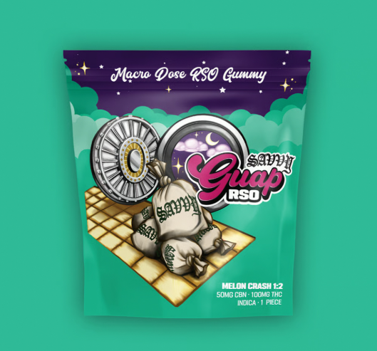 Savvy Guap - Melon Crash 1:2 (CBN:THC) - 100mg - Edible