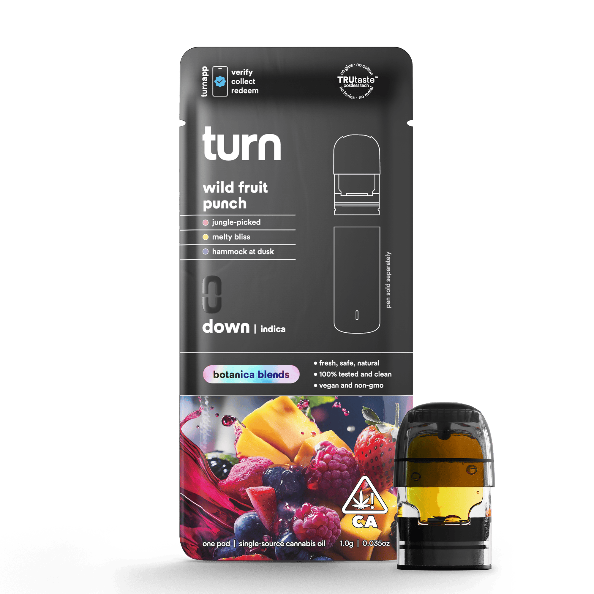 TURN - WILD FRUIT PUNCH - DISTILLATE - 1G POD - *BATTERY NOT INCLUDED*