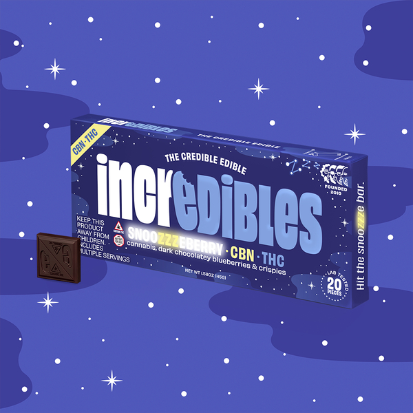 5:1 Snoozzzeberry Bar + CBN | Chocolate | 20 pack | 100mg THC / 20mg CBN