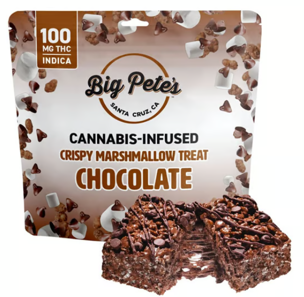 Big Pete's Chocolate Crispy Marshmallow Treat Indica 100mg