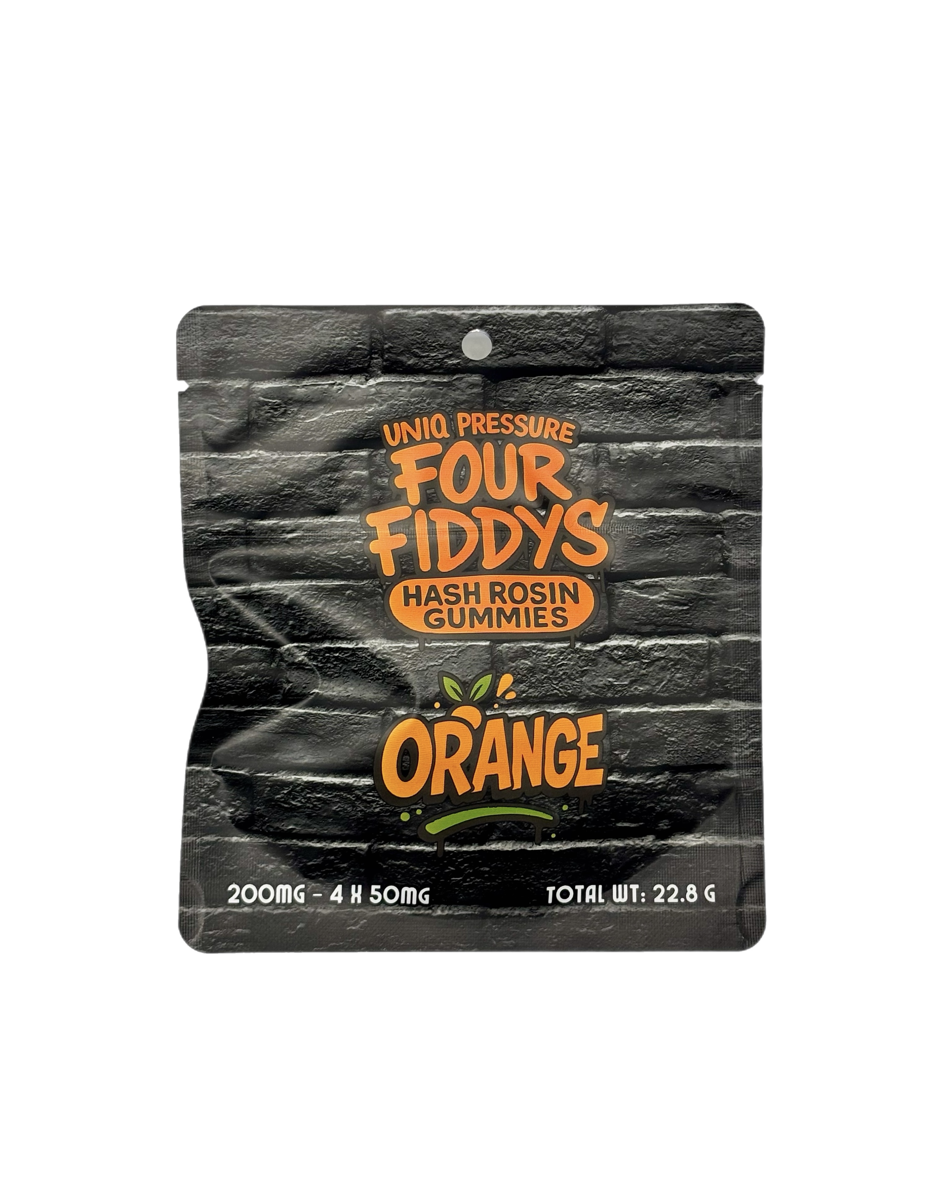 Orange | Hash Rosin Gummies 4-Pack | 200mg
