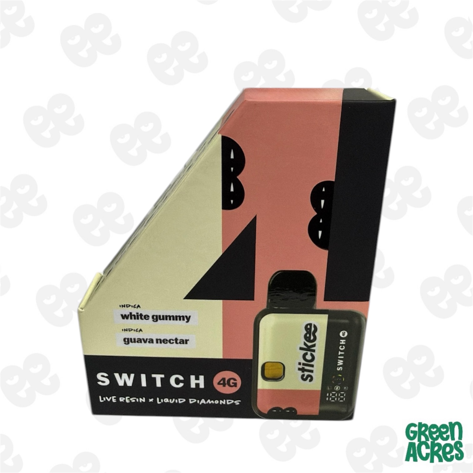 Stickee: White Gummy X Guava Nectar 4G LR x LD Switch Vape Disposable