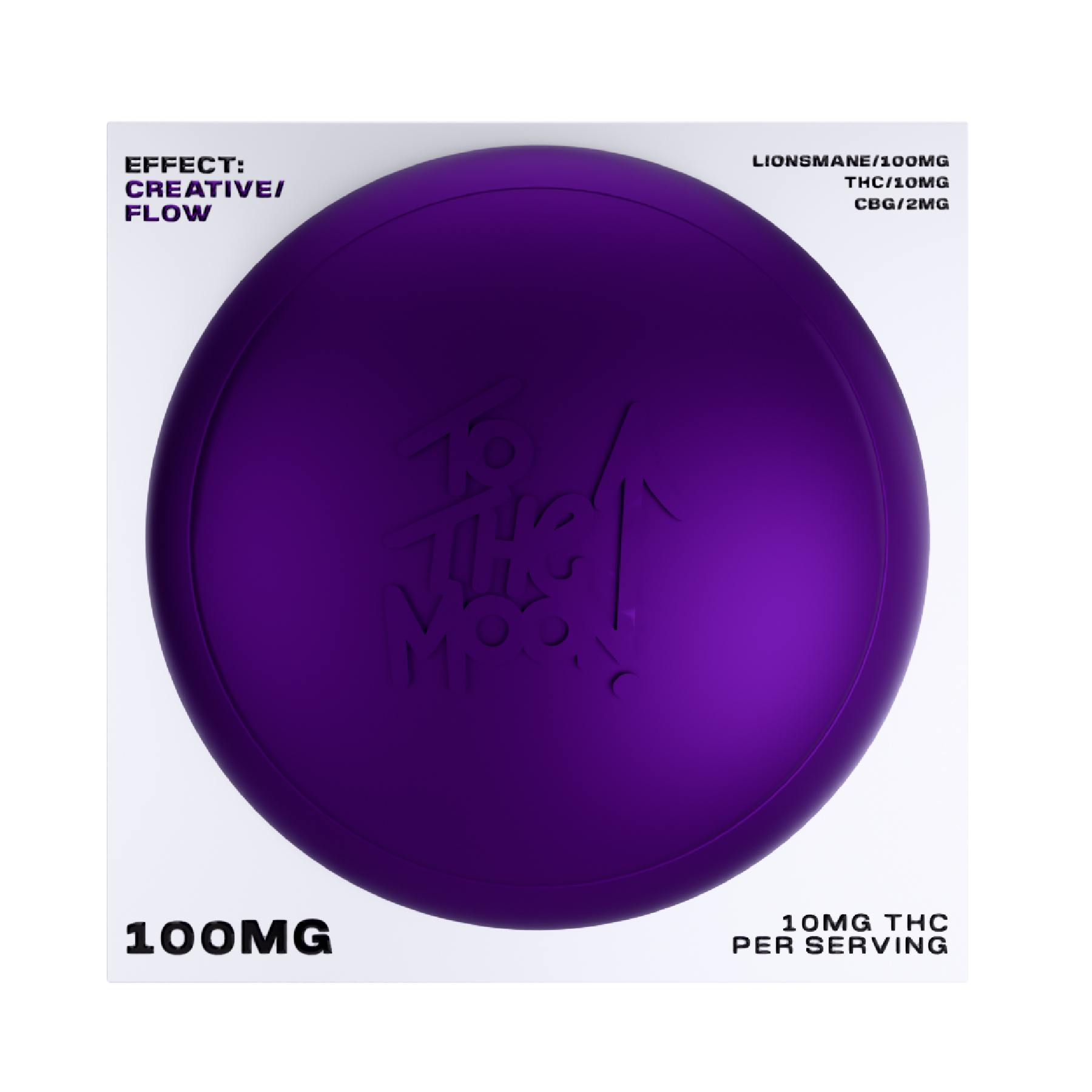 To The MOON | Grape Gazoo- [Effects: Create/Flow] | Gummies 10pk x 10mg | 100mg