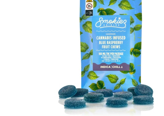 Smokiez - Sweet Blue Raspberry Gummies 10pk - 100mg