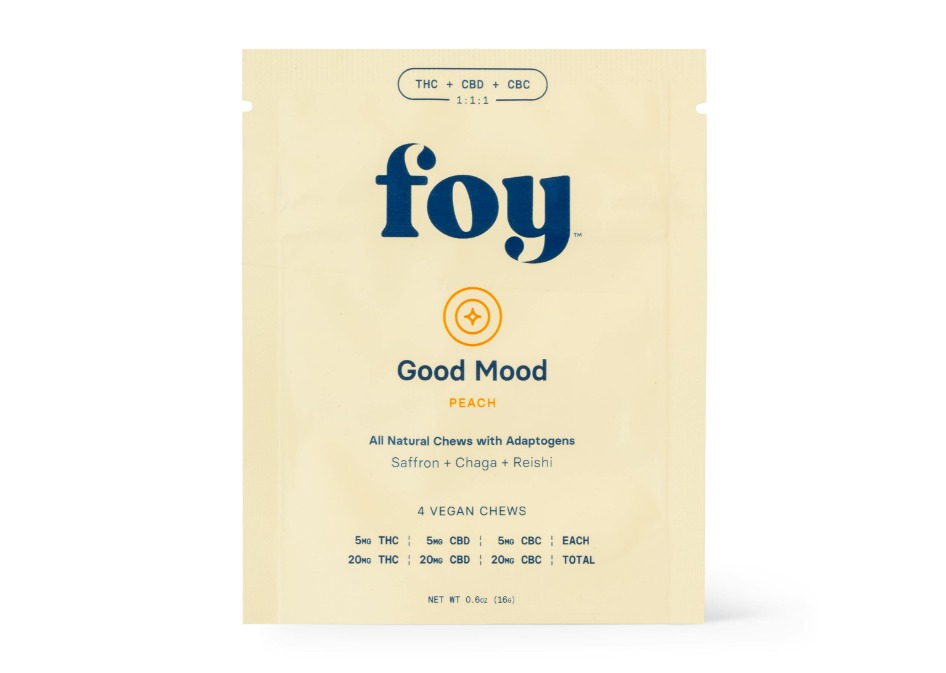 Foy | Good Mood Peach | 4 Vegan Chews 20mg