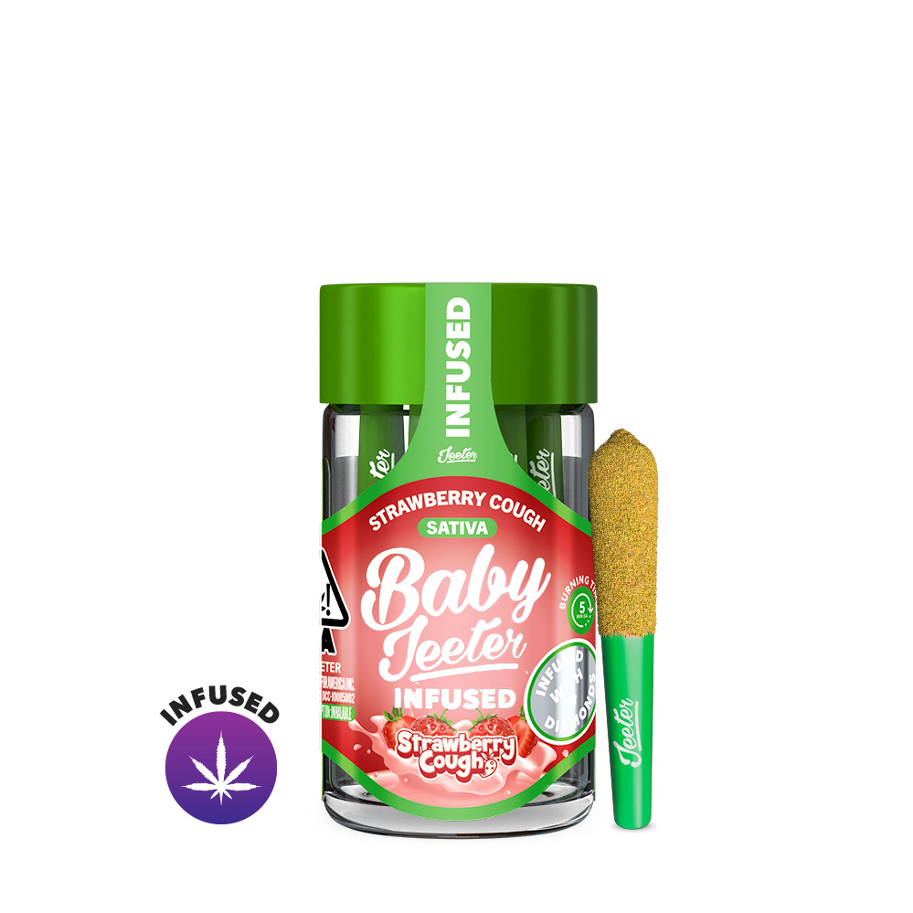 Strawberry Cough Baby Jeeter Infused Pre-Roll 5-pack | 2.5g