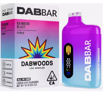 DABWOODS- RAINBOW BLAST LIQUID DIAMONDS READY TO USE [H]