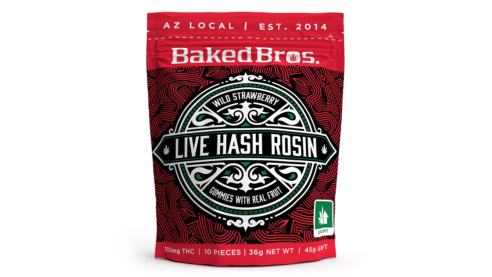Baked Bros 100mg - Wild Strawberry