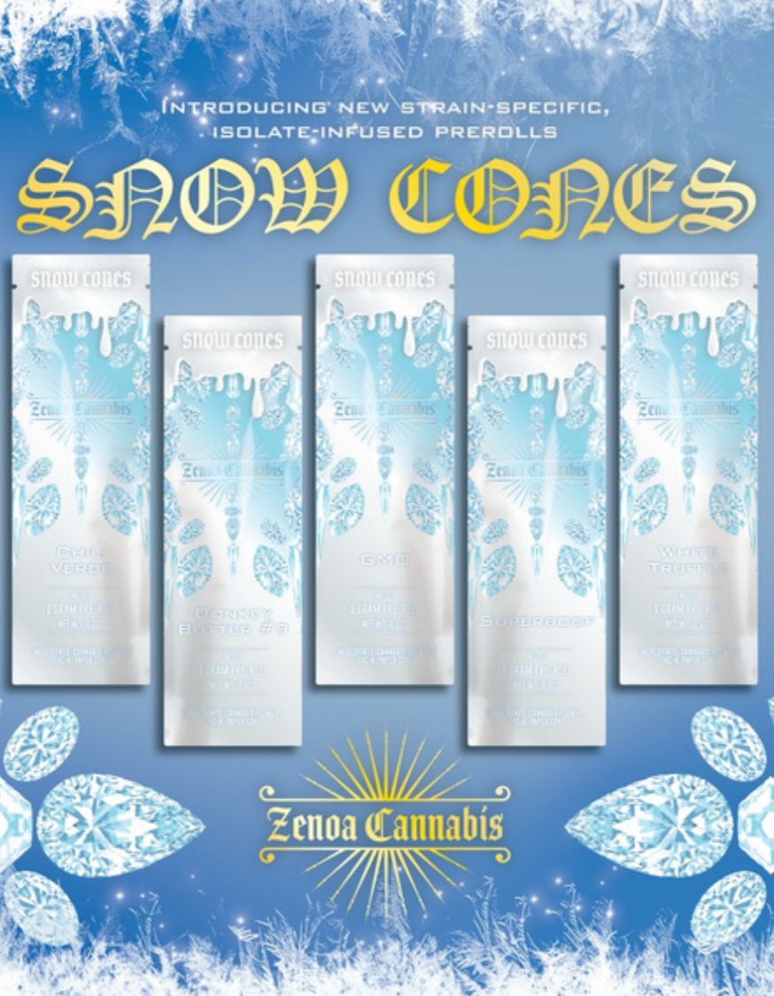 PRE ROLL ZN MAC FLURRY SNOW CONE INFUSED