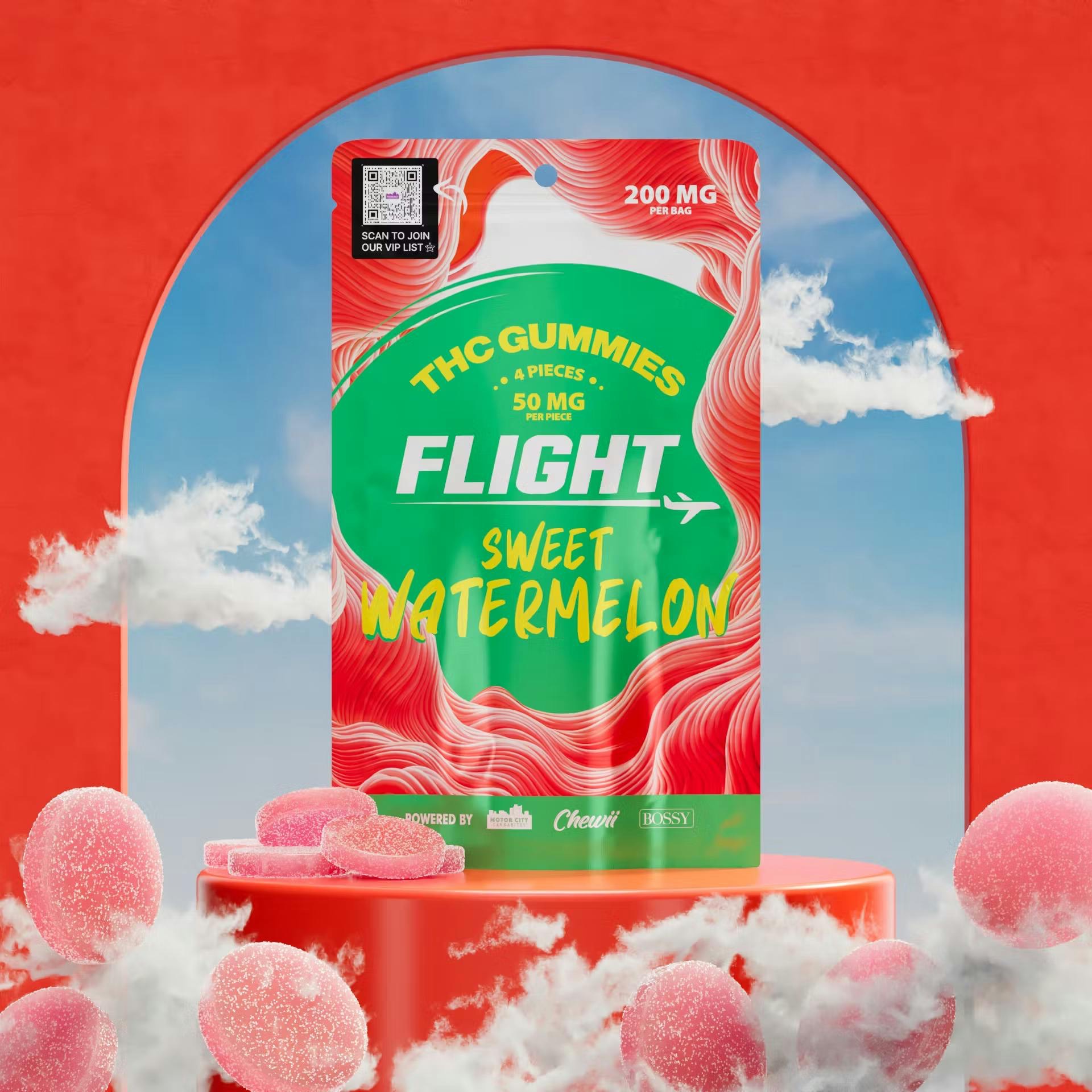 Flight | 200mg Gummies | Sweet Watermelon