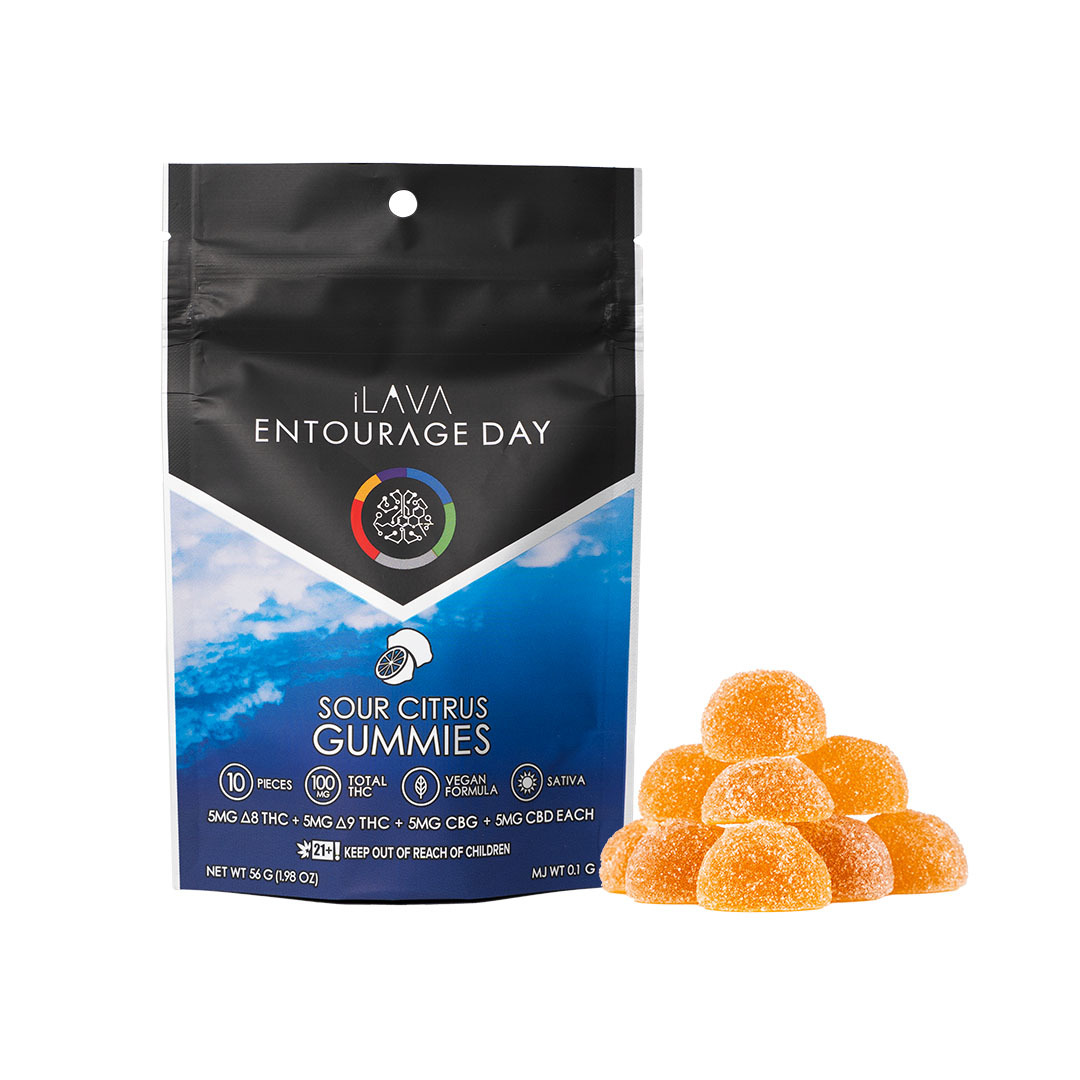 Entourage Day Gummies (1:1:1:1): 100MG - Sour Citrus