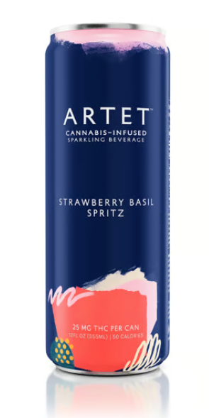 Artet Strawberry Basil Spritz 100mg 4pk