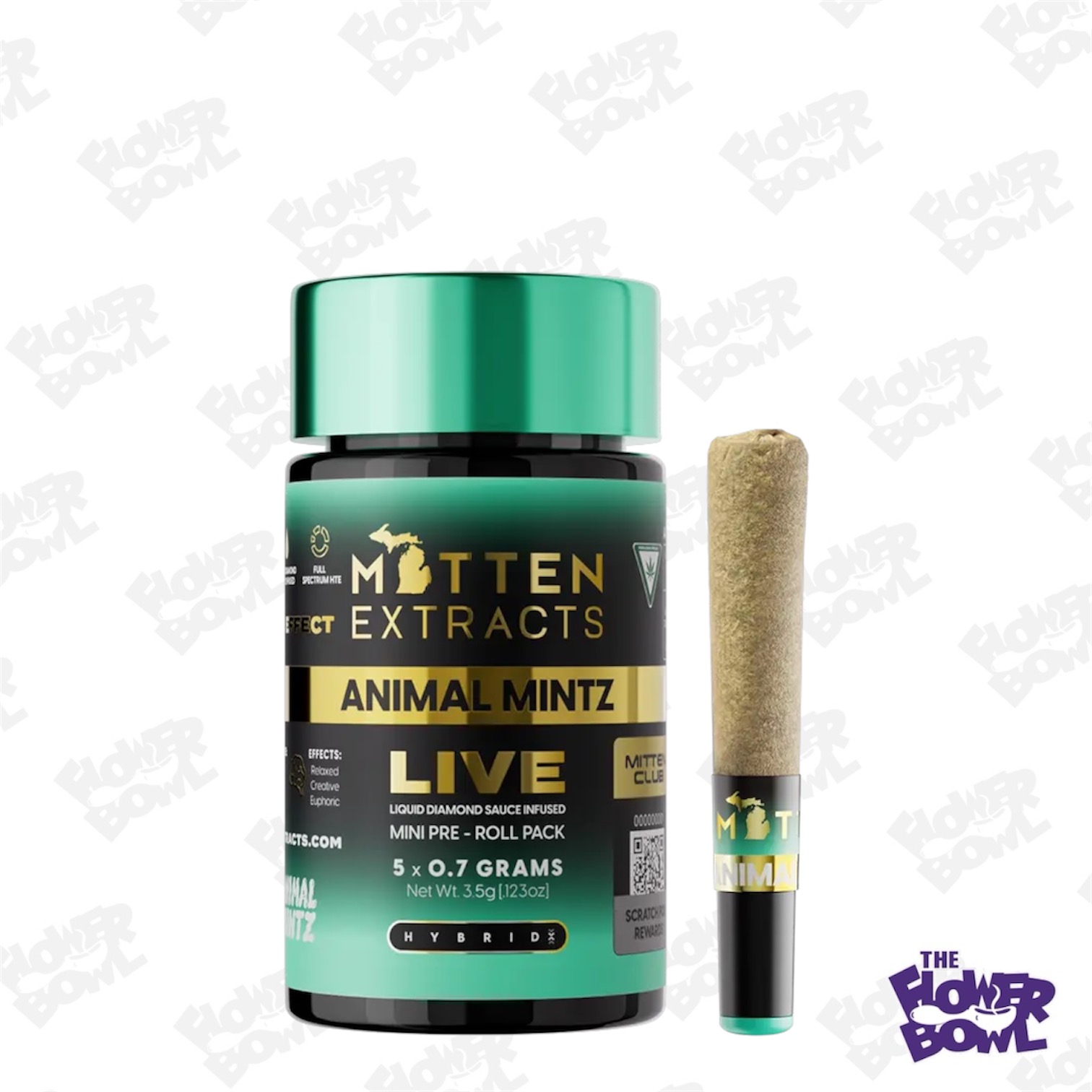 Mitten Extracts: Animal Mintz (H) Live Sauce Infused Minis (5 x 0.7g)