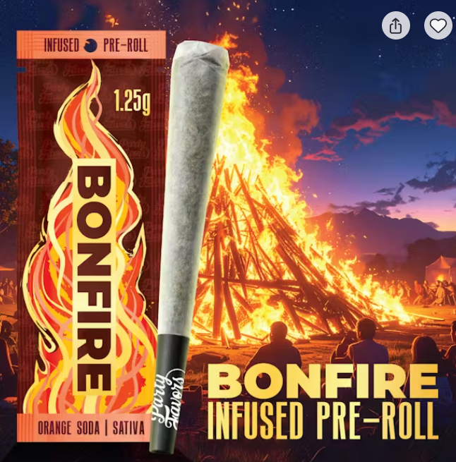 Orange Soda | Infused Bonfire Pre-roll | 1.25g | Sativa