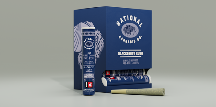 Blackberry Kush - Infused 1g Pre-Roll