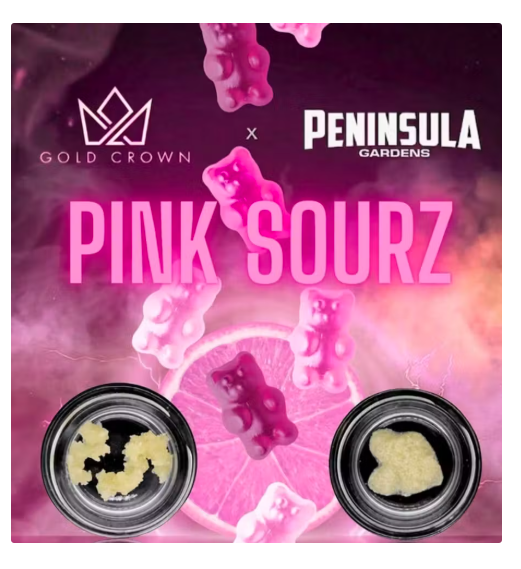 Gold Crown x Peninsual Gardens - Budder - Pink Sourz