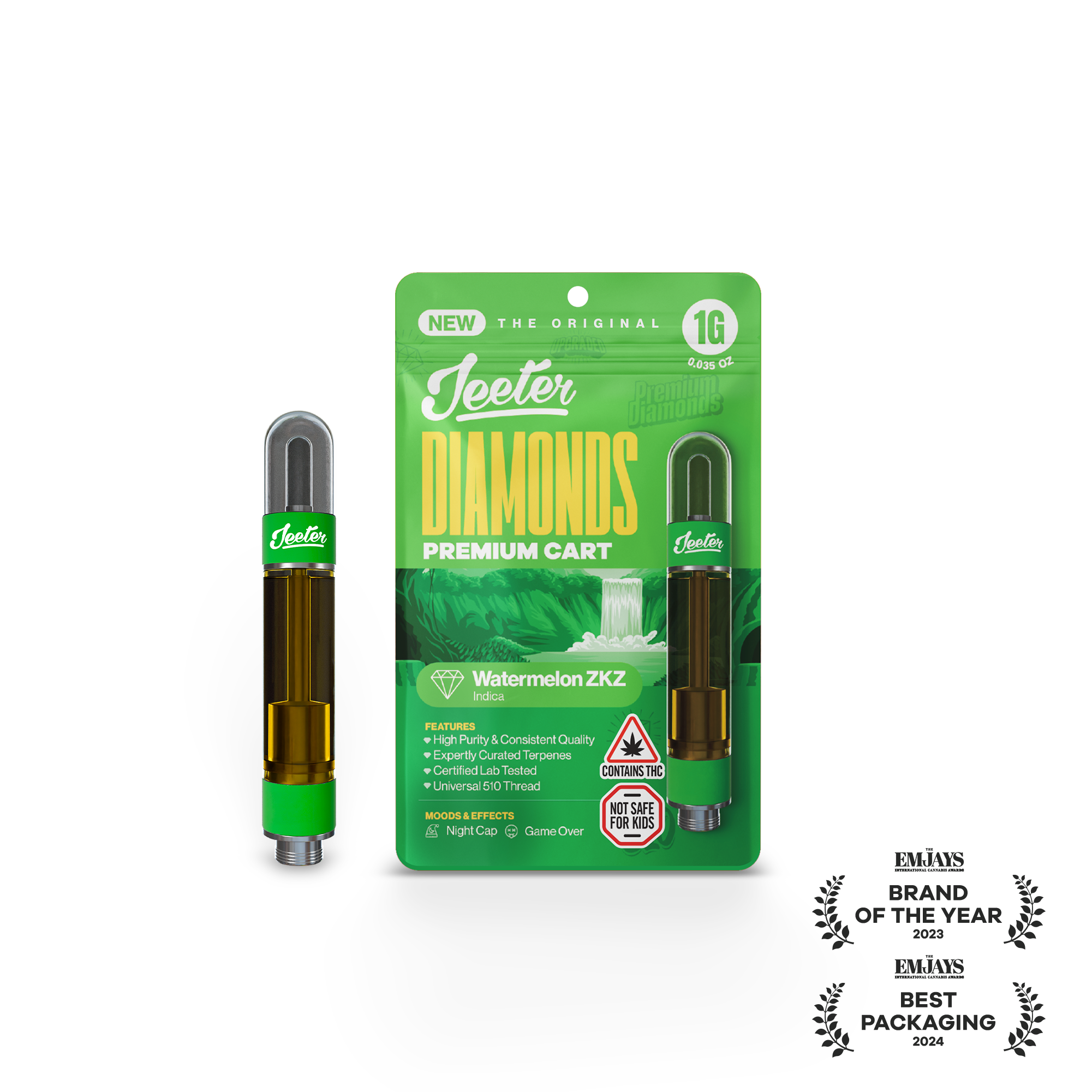 Jeeter | Watermelon ZKZ Liquid Diamonds Vape | 1.0g