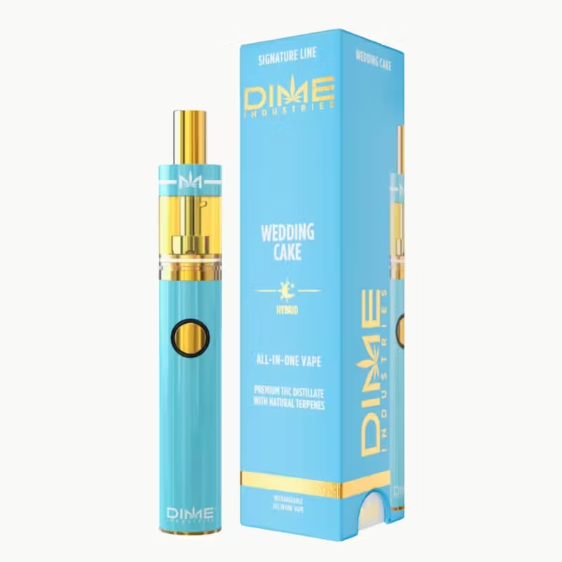 DIME - DISPOSABLE (DISTILLATE) - - HYBRID - WEDDING CAKE