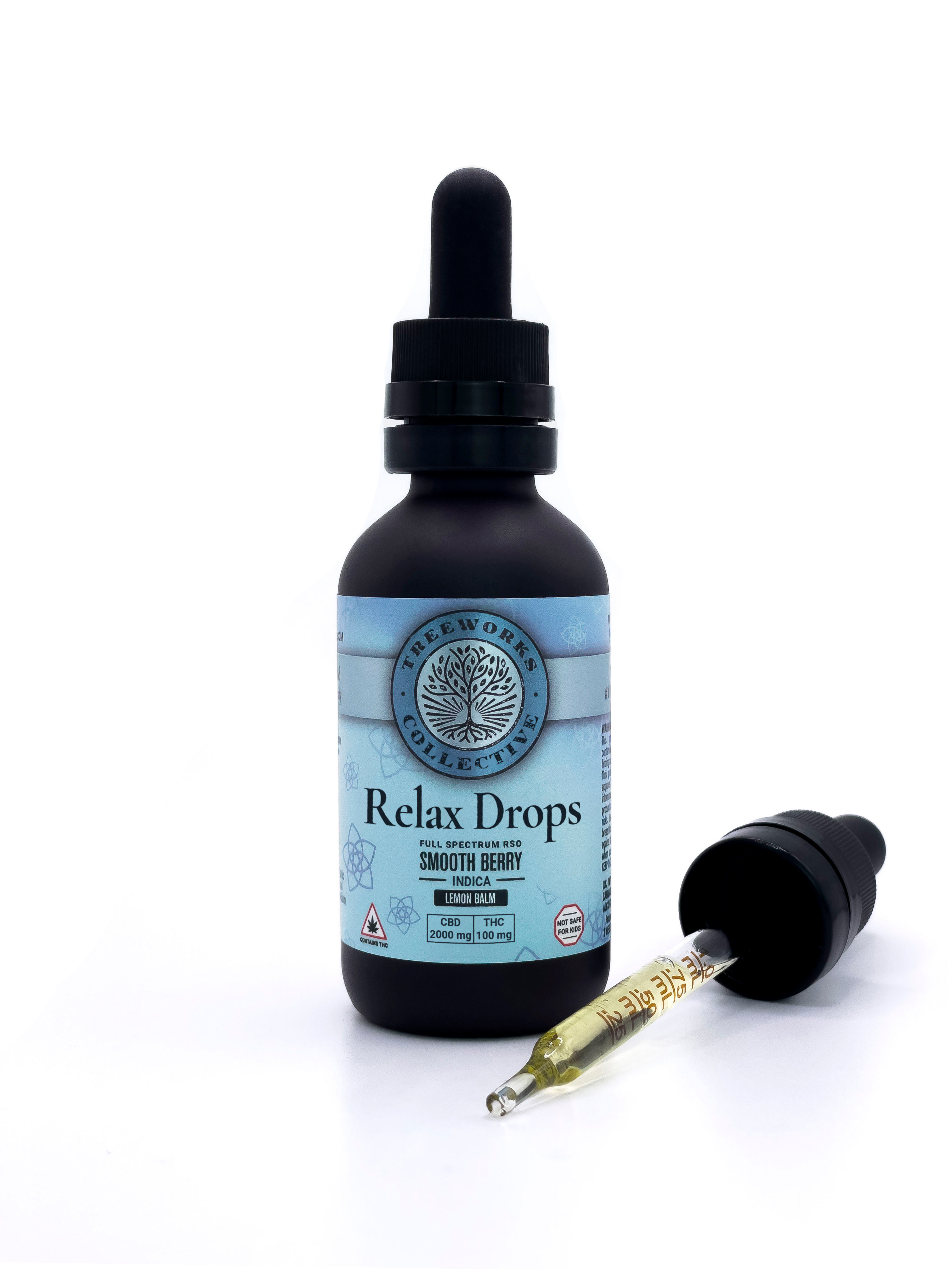 Tree Works | Relax Drops - Tincture 25ml (100mg THC,  2000mg CBD)