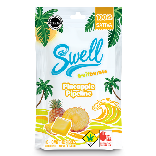 Swell Pineapple Pipeline (S) Fruit Burst (100mg) 10 Pack