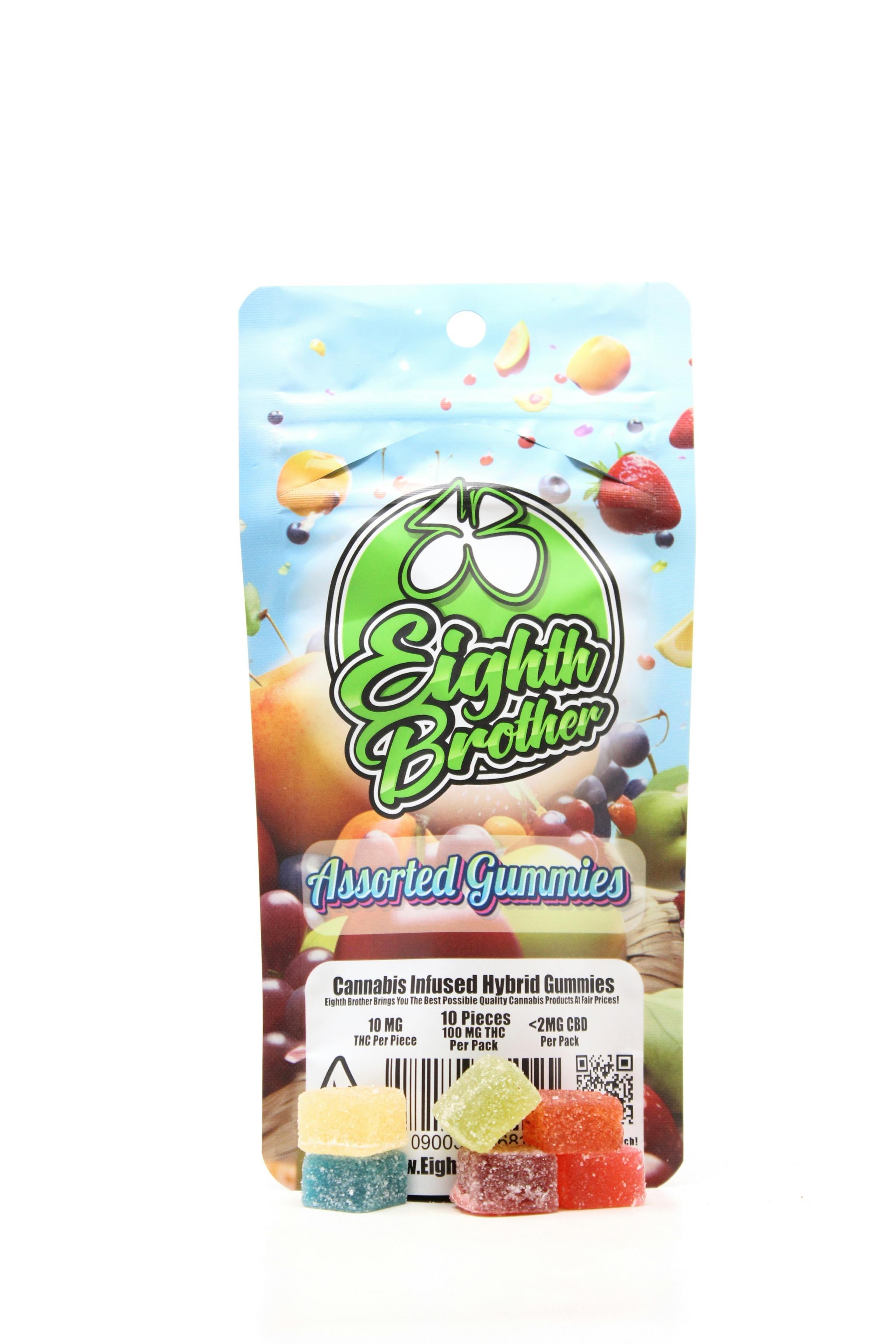 EighthBrother - Assorted Flavors Gummies 100mg 10pk
