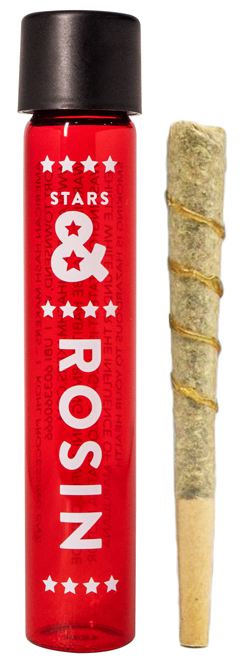 Stars & Rosin - Rainbow Belts x Purple Push Pop Rosin (Hybrid) .5g Rosin Infused Pre-Roll