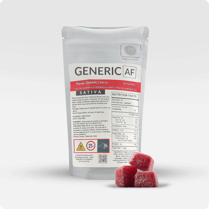 Cherry | Sativa Gummies | 100mg 20pk