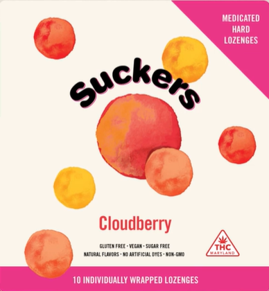 SUCKERS Hard Lozenges 100mg: Cloudberry