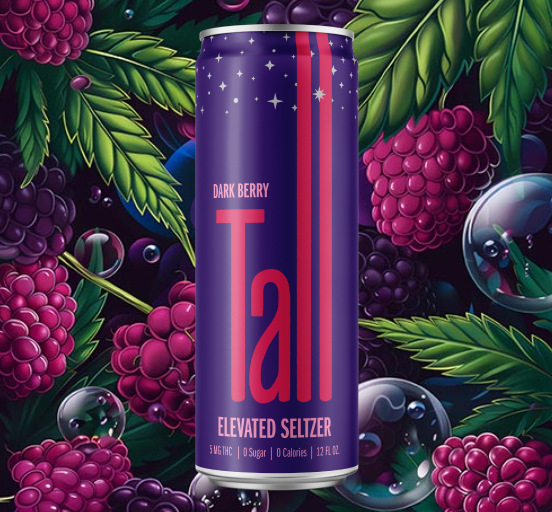 Ⓥ TALL Elevated Seltzer Dark Berry 5mg