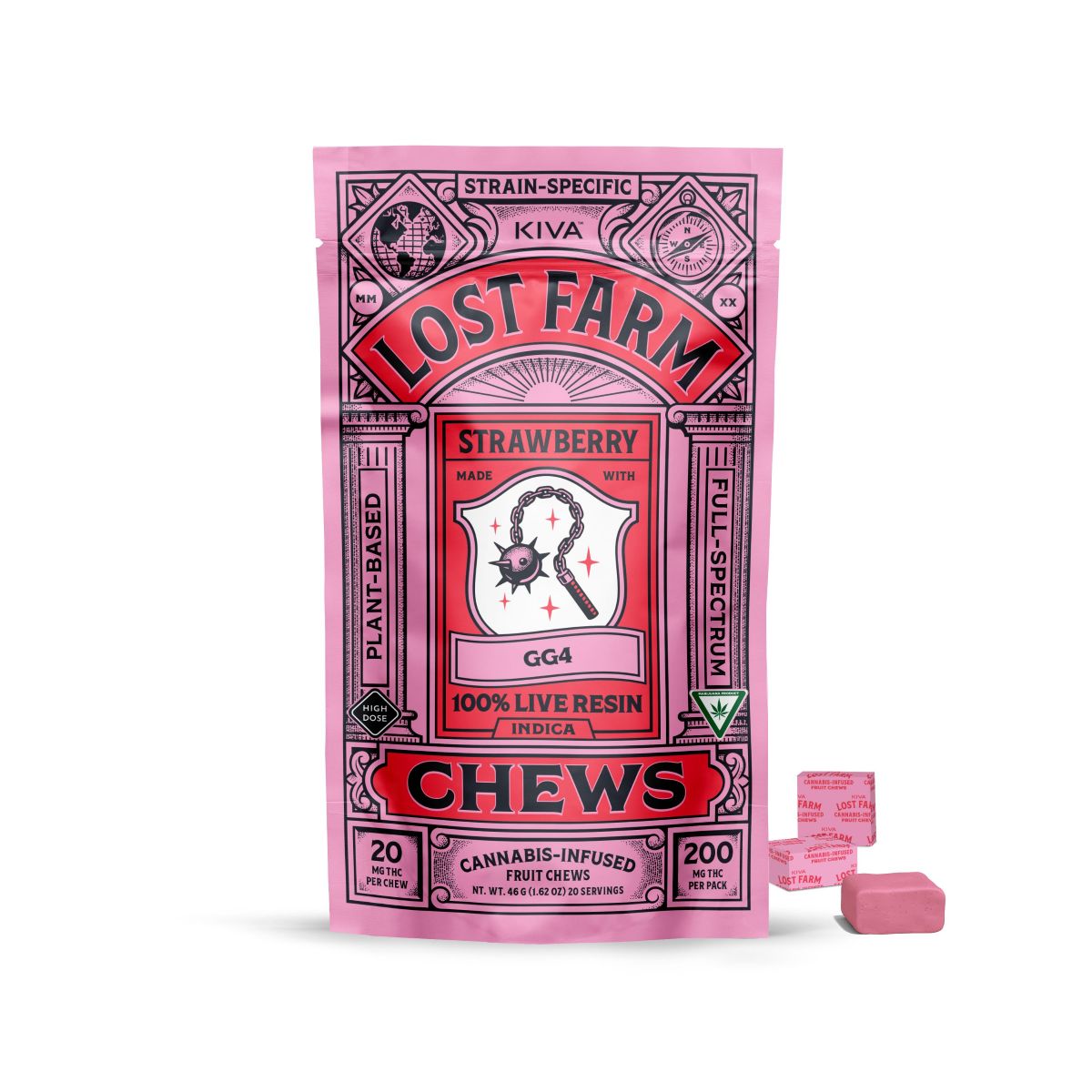 LIVE RESIN CHEWS - STRAWBERRY 200MG