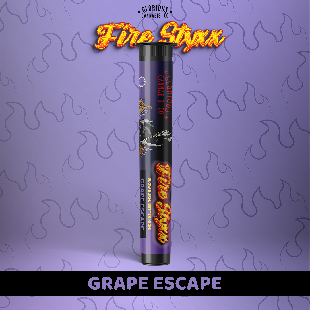 Glorious | Grape Escape | 1G Distillate/Terp Infused Fire Styxx