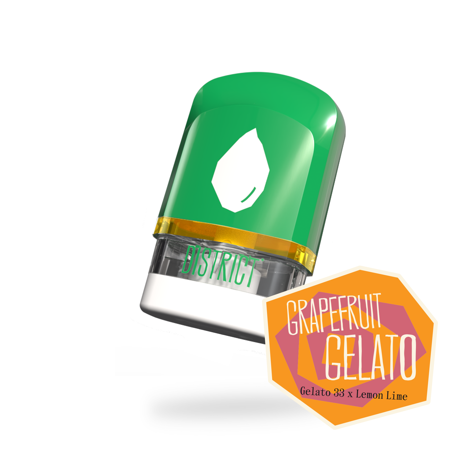 District Cannabis | Grapefruit Gelato Liquid Diamonds & Sauce Pod | 1g